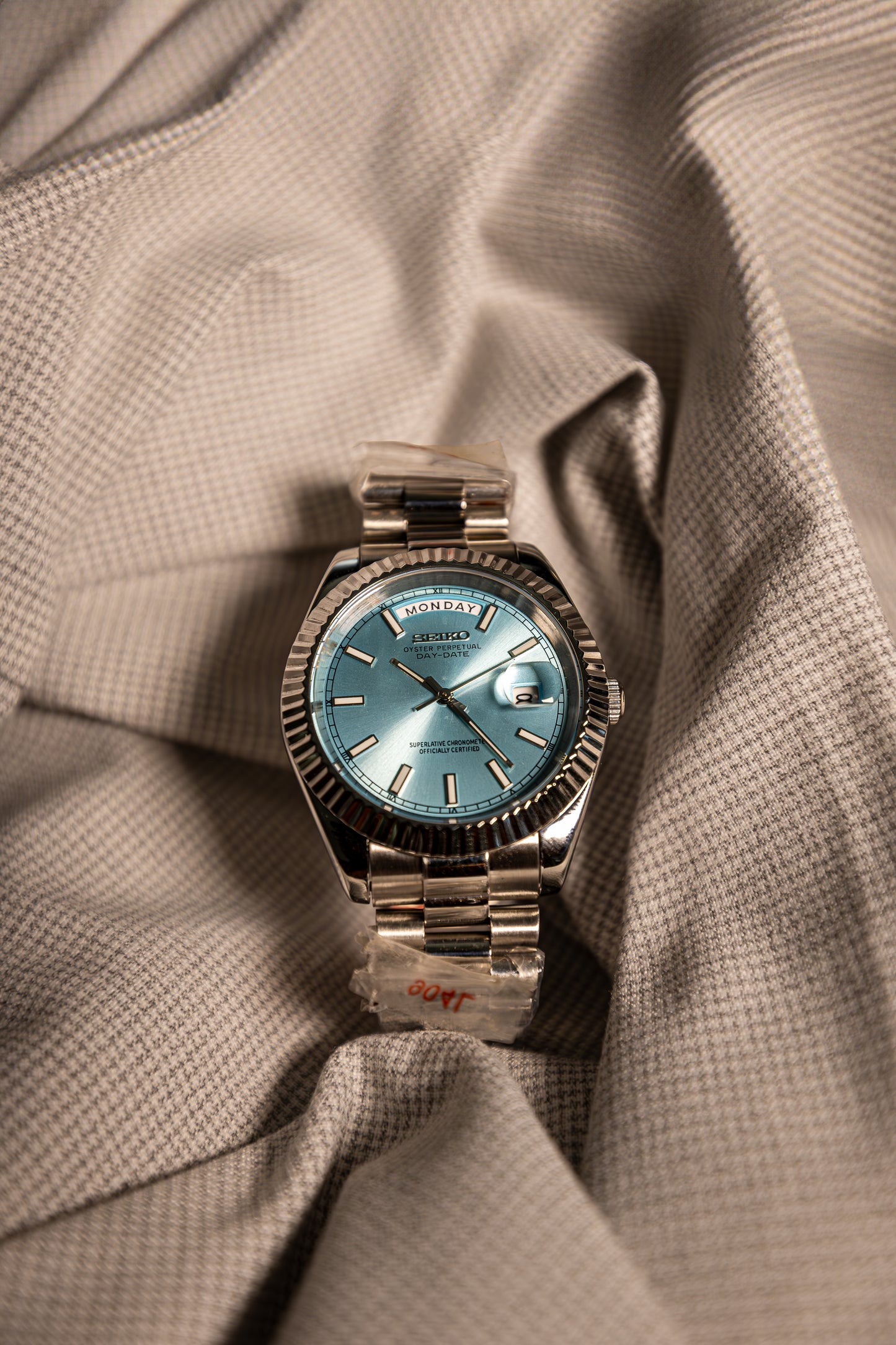 Ice Blue Perpetual SeikoDay Stainless Steel