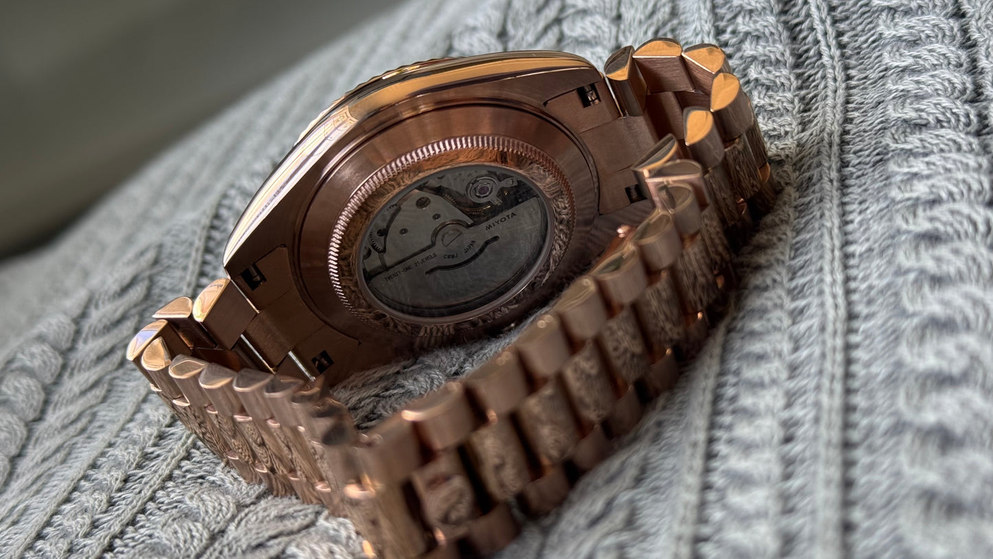 Chocolate Dial Perpetual SeikoDay Rose Gold