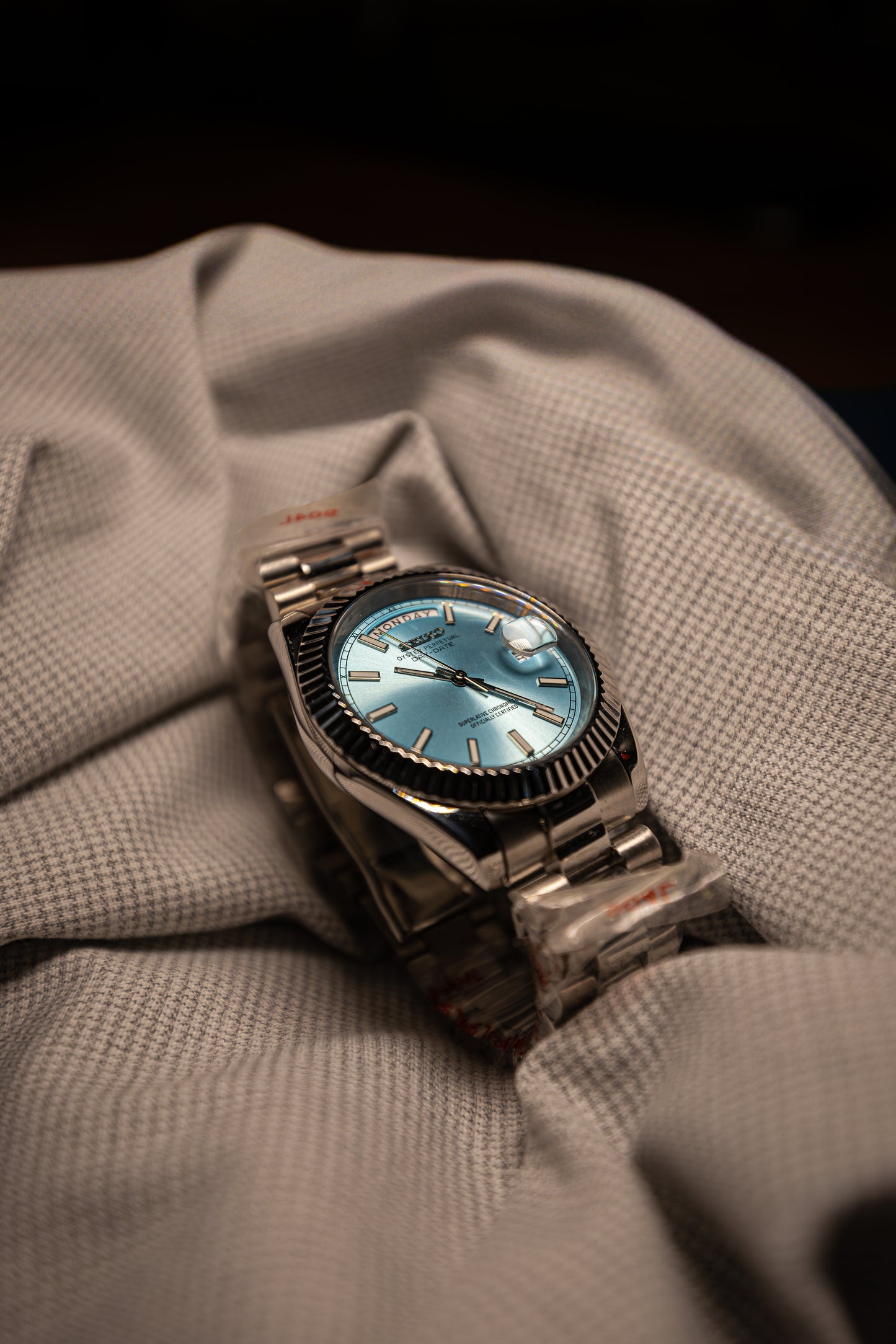 Ice Blue Perpetual SeikoDay Stainless Steel