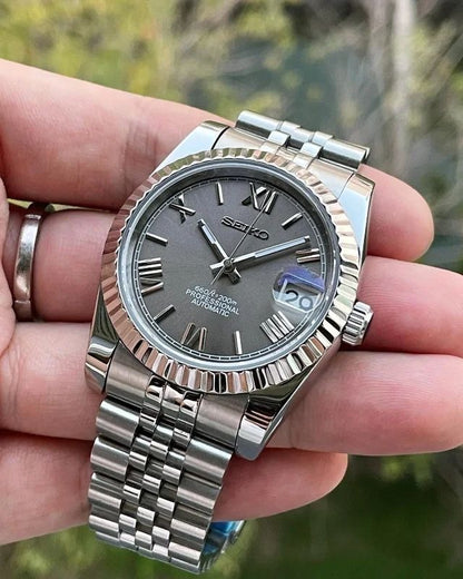 Rhodium Roman Dial PerpetualDate Stainless Steel