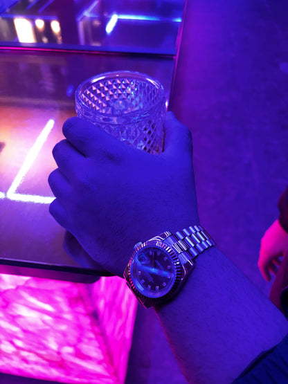 Chocolate Diamond Dial Perpetual SeikoJust Rose Gold