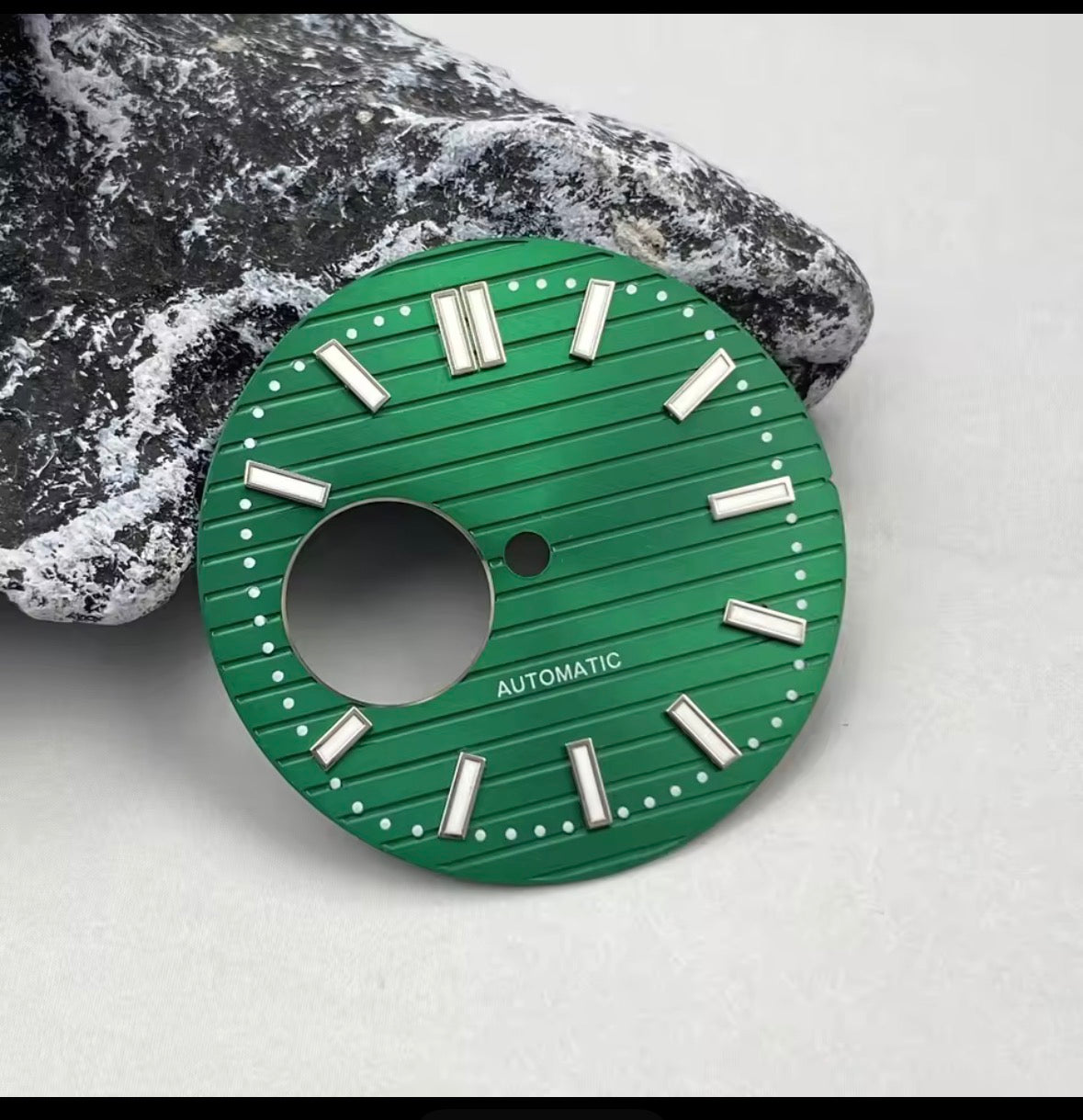 Open Heart Emerald Perpetual Nautilus Rose Gold