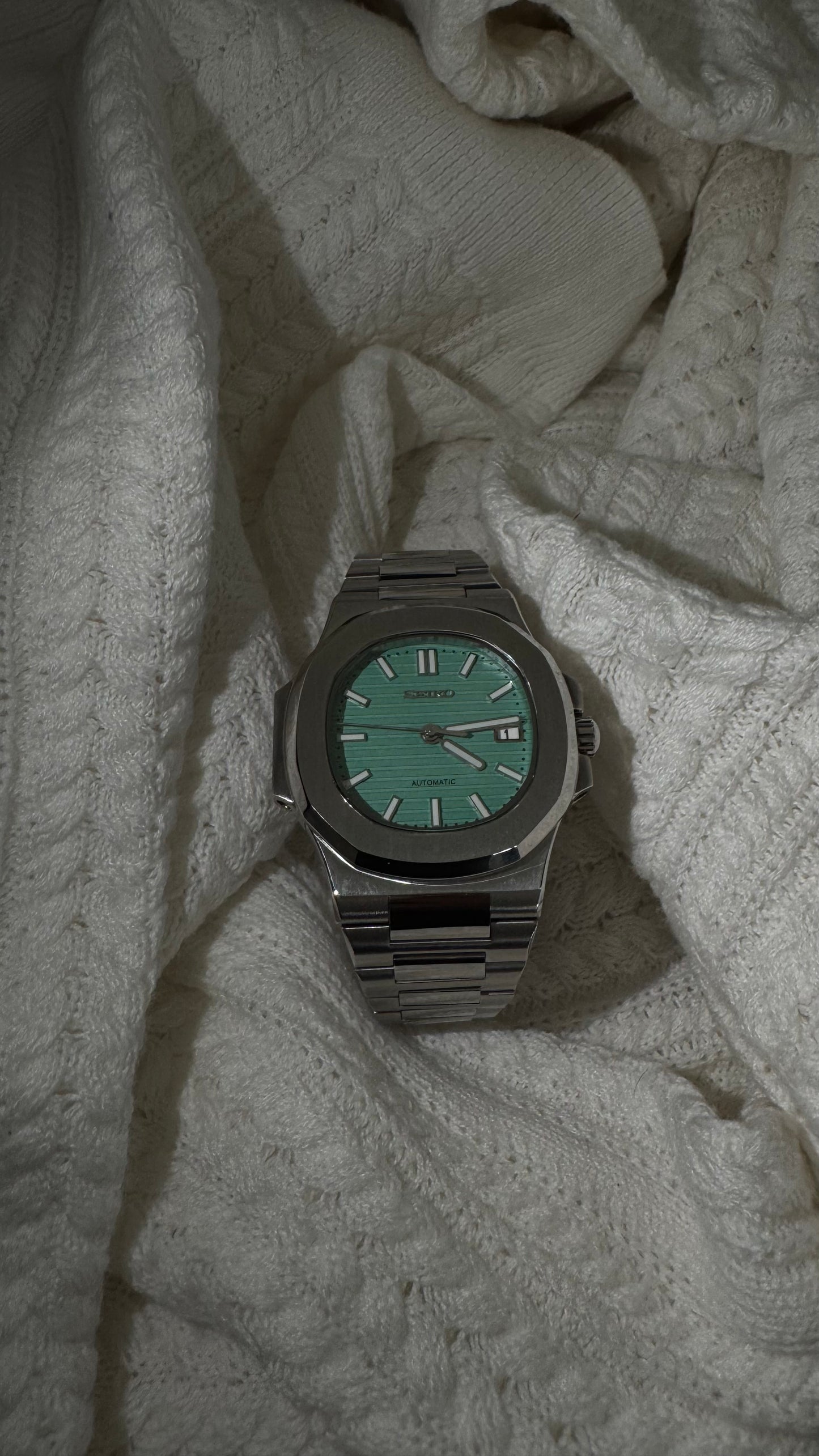 Tiffany Blue Perpetual SeikoNautilus Stainless Steel
