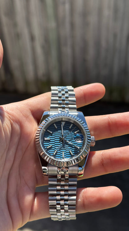Blue Motif Dive Dial PerpetualDate Stainless Steel