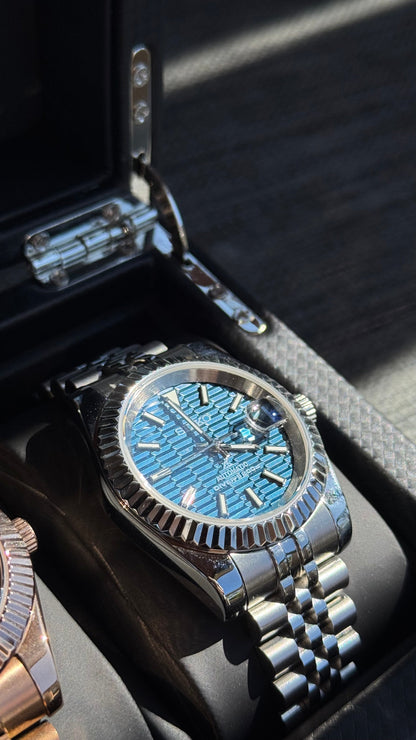 Blue Motif Dive Dial PerpetualDate Stainless Steel