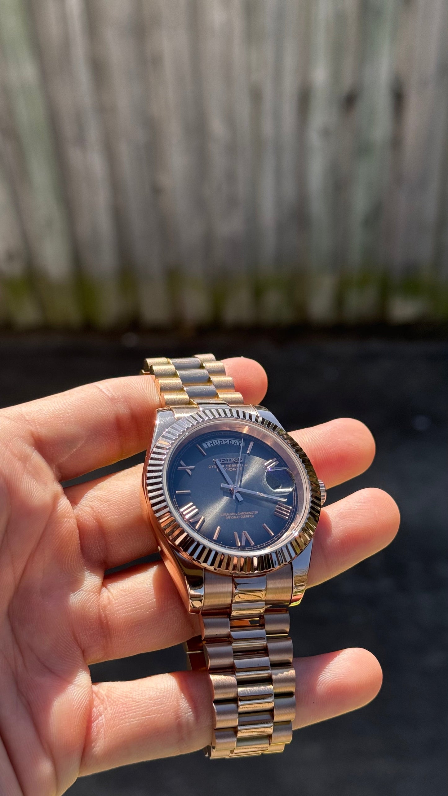 Ombre Dial PerpetualDay Rose Gold