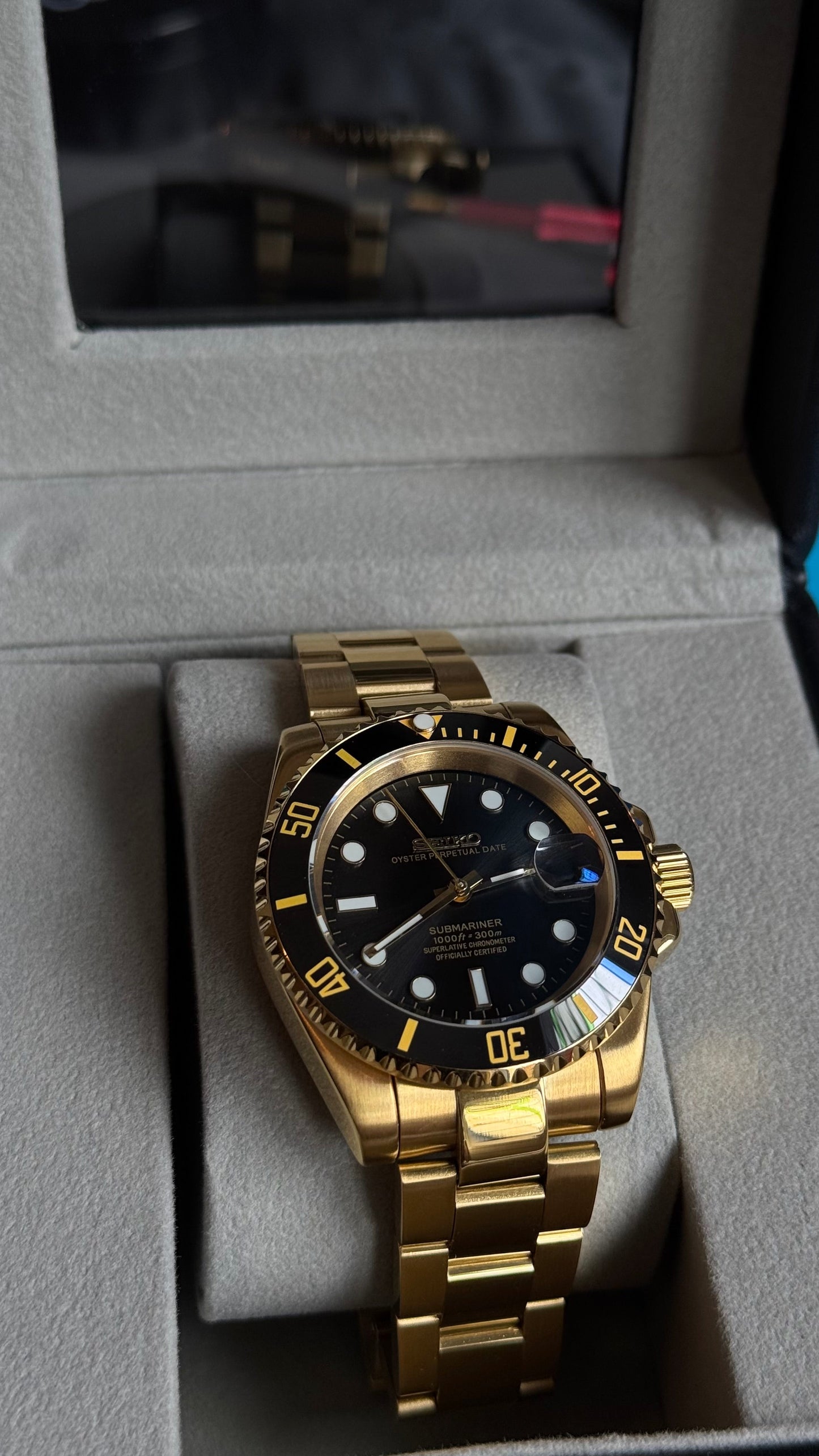 Black Dial PerpetualSub Gold