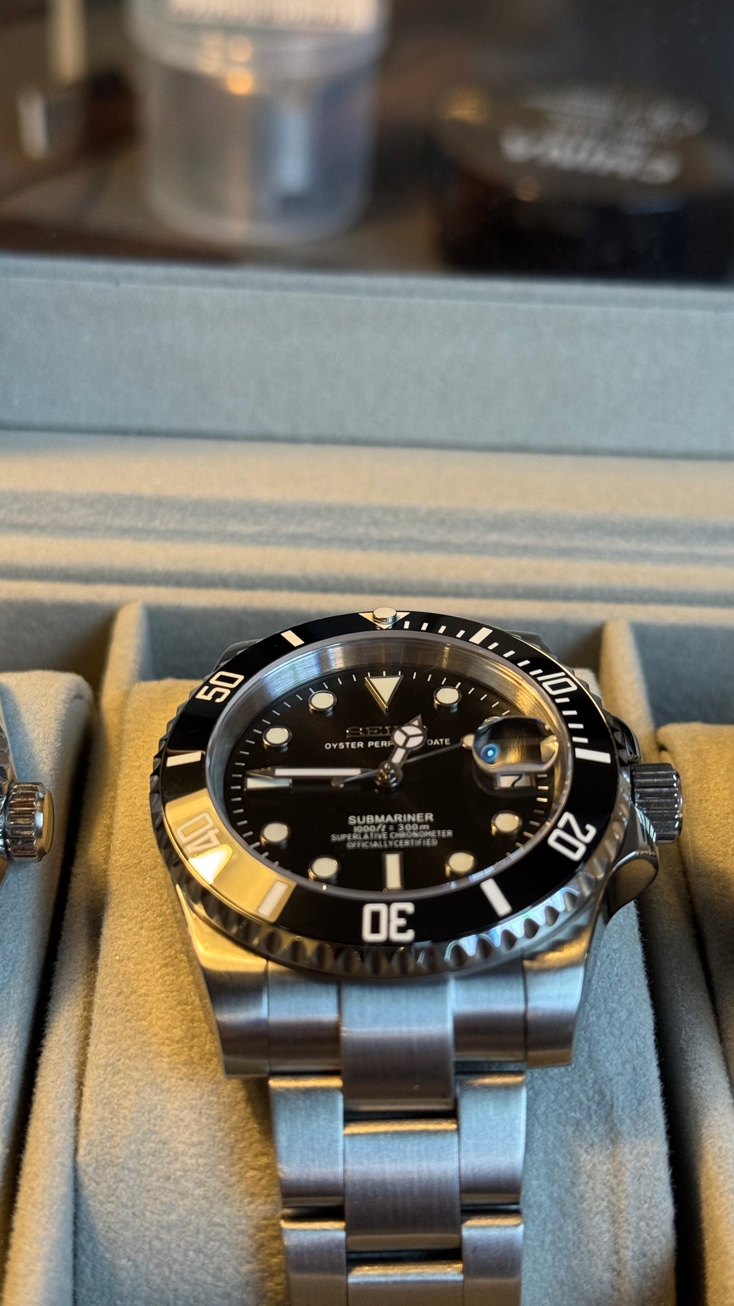 Black Dial Perpetual SeikoSub Stainless Steel