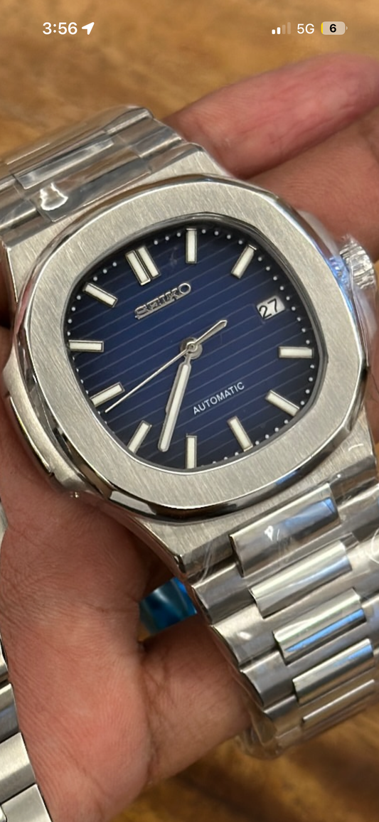 Blue Perpetual Nautilus Stainless Steel