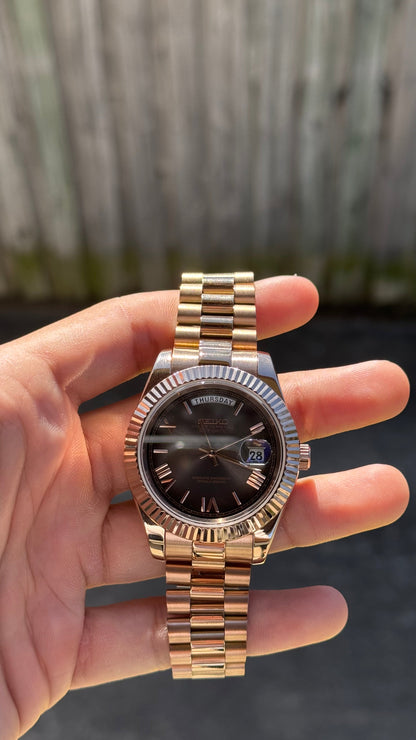 Ombre Dial PerpetualDay Rose Gold