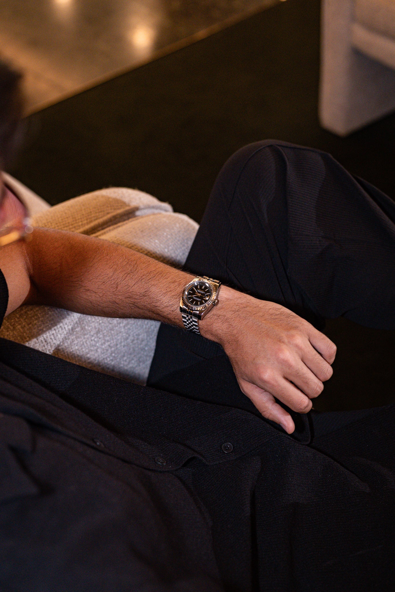 Classic Black PerpetualDate Stainless Steel