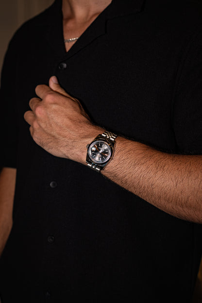 Classic Black PerpetualDate Stainless Steel