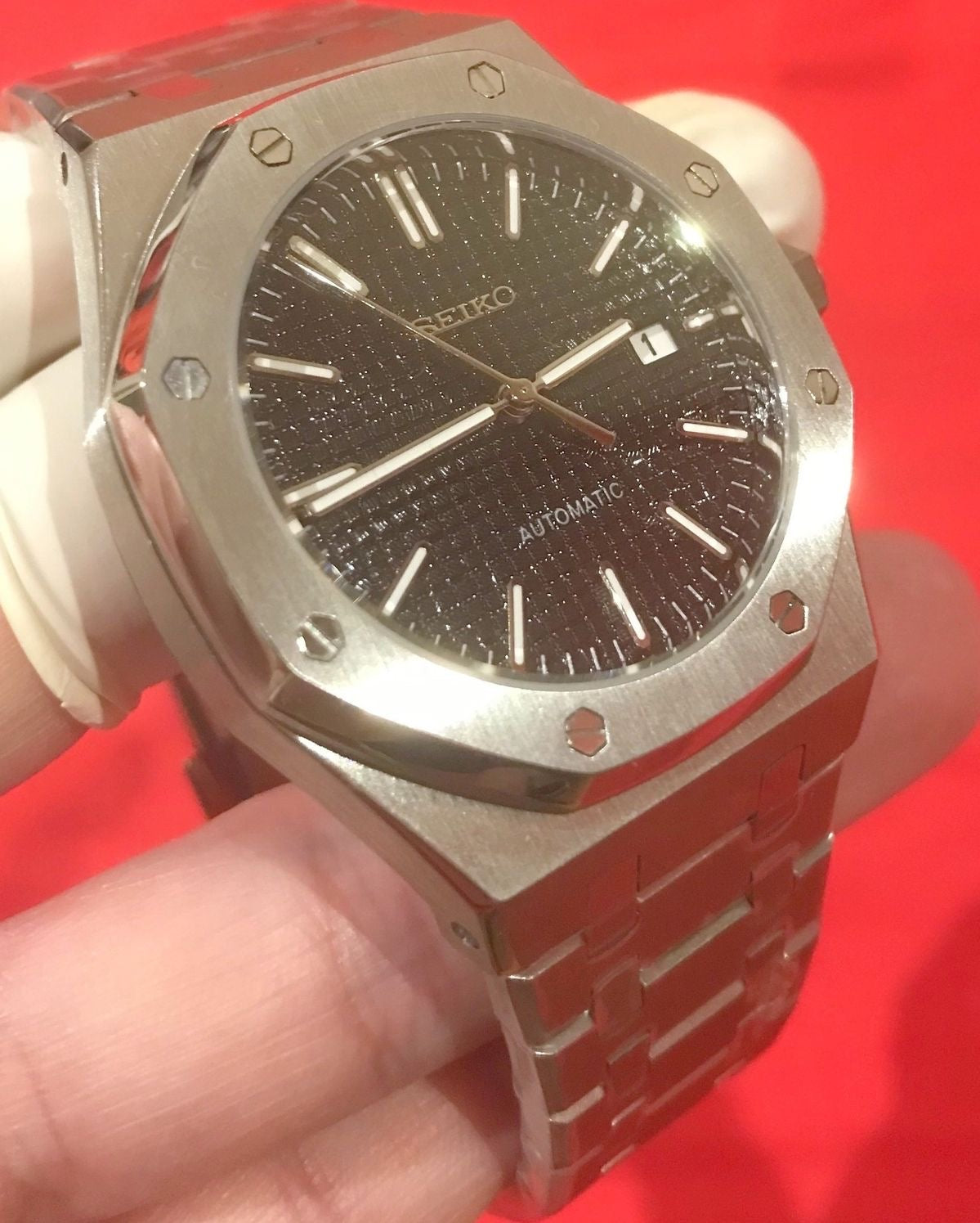 Black Dial Perpetual Oak Stainless Steel