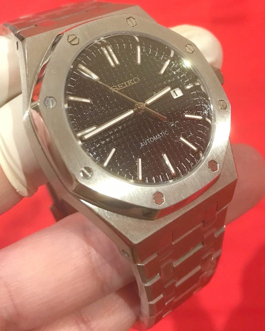 Black Dial Perpetual Oak Stainless Steel