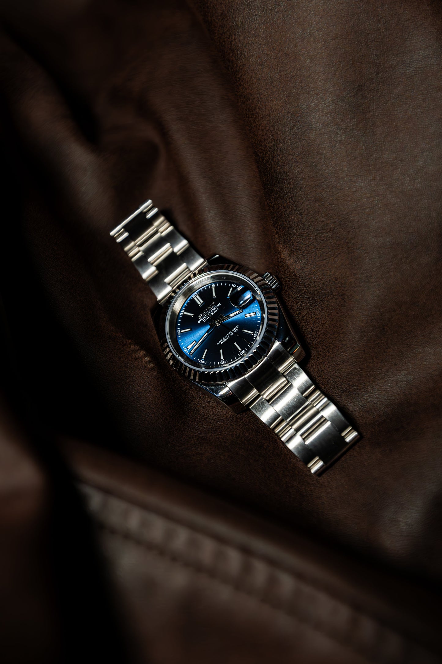 Classic Blue PerpetualDate Stainless Steel