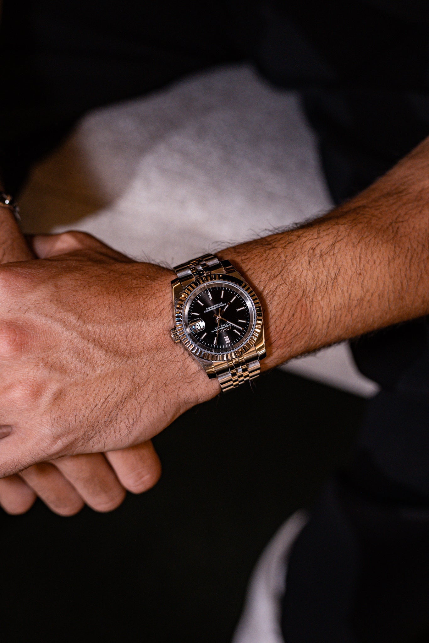 Classic Black PerpetualDate Stainless Steel