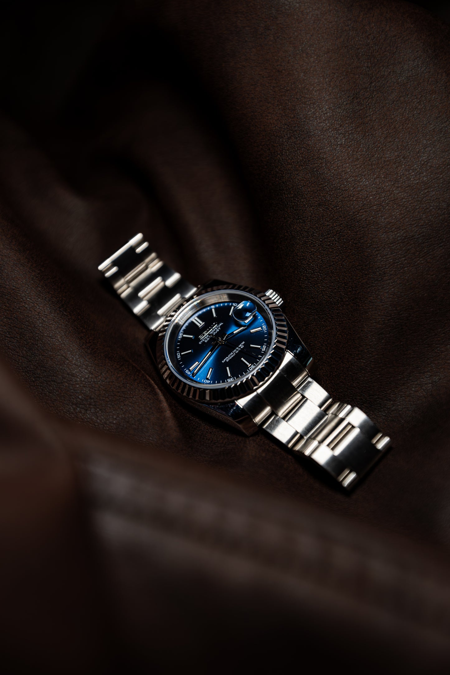 Classic Blue Perpetual SeikoJust Stainless Steel