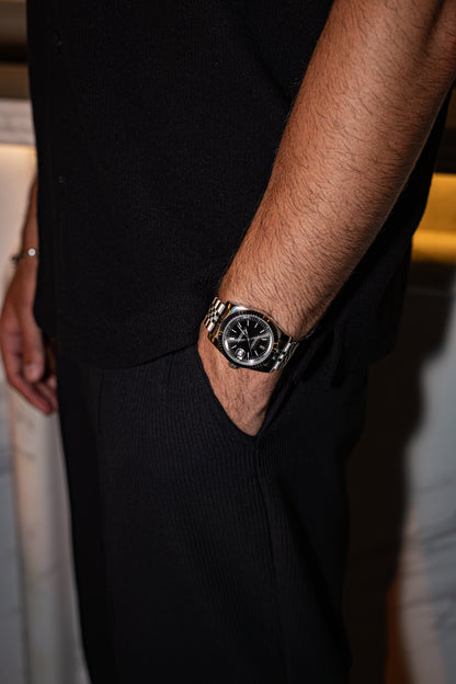 Classic Black PerpetualDate Stainless Steel