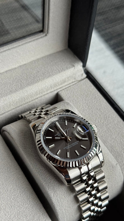 Platinum Dial PerpetualDate Stainless Steel