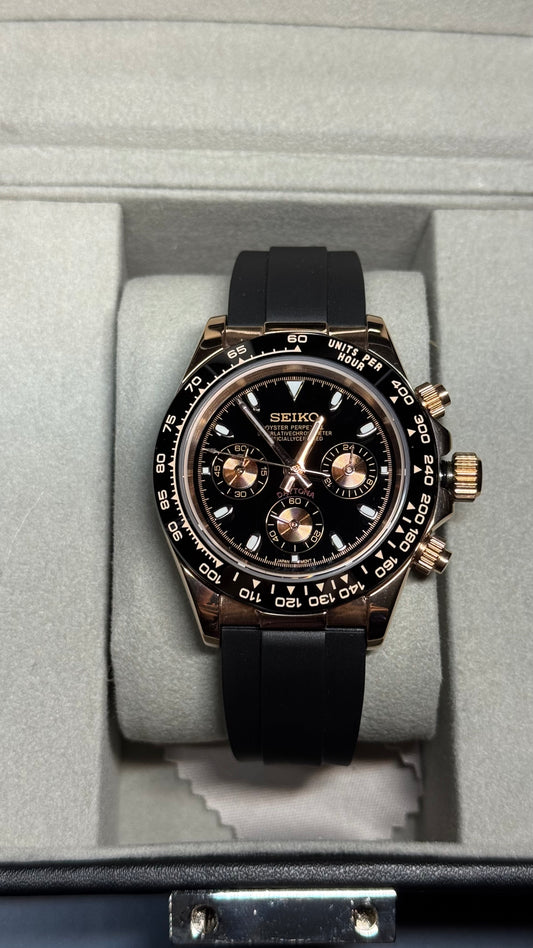 Rose Gold Seikotona - Oyster Flex Bracelet