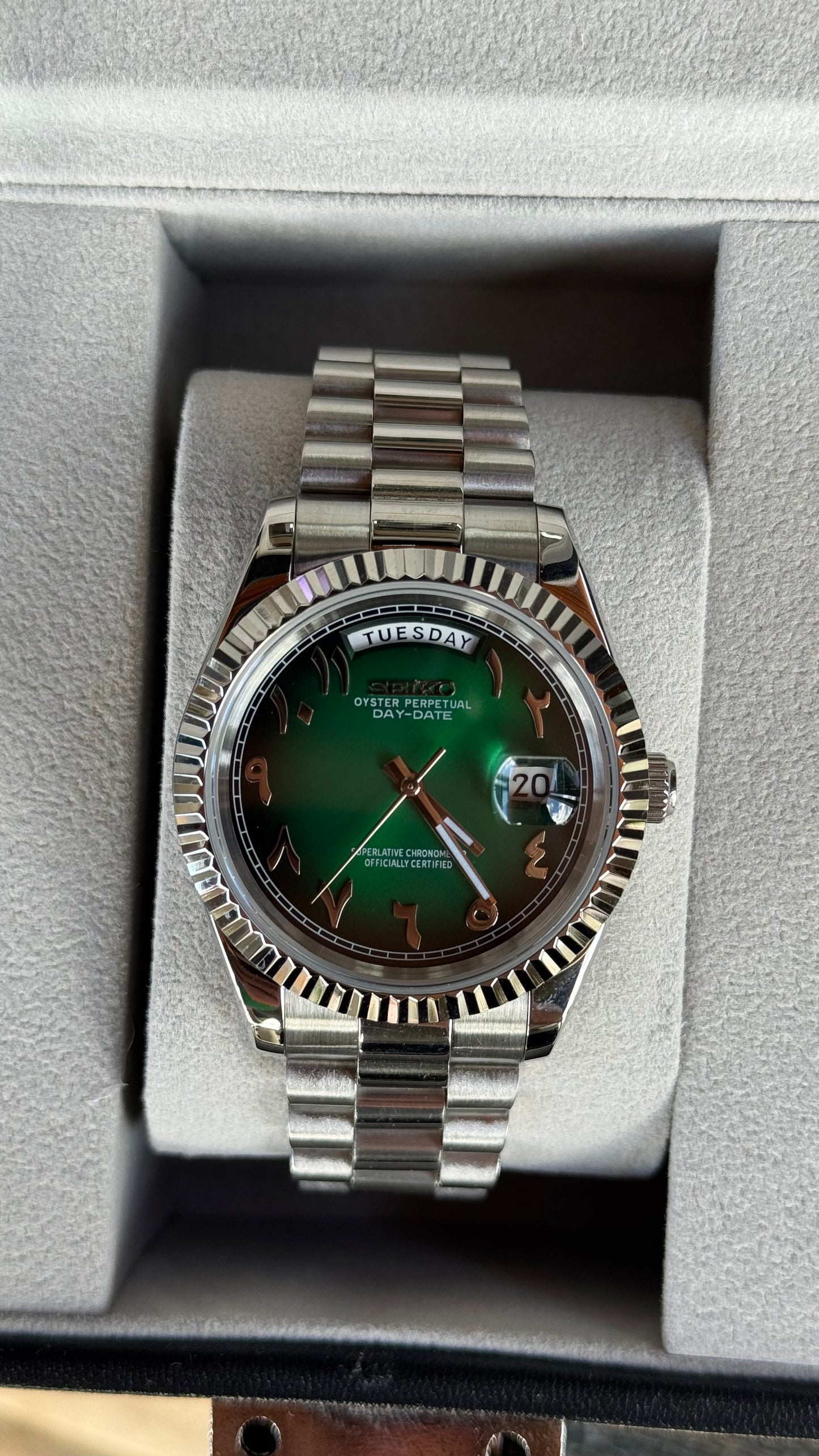 Forest Arabic Dial PerpetualDay Stainless Steel