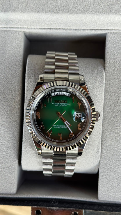 Forest Arabic Dial PerpetualDay Stainless Steel