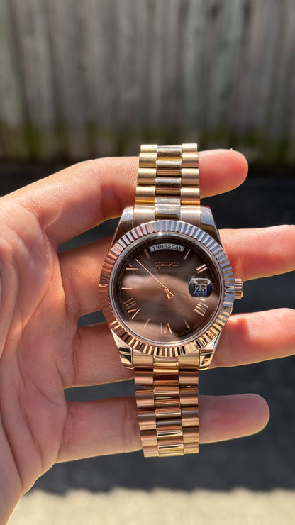 Ombre Dial PerpetualDay Rose Gold