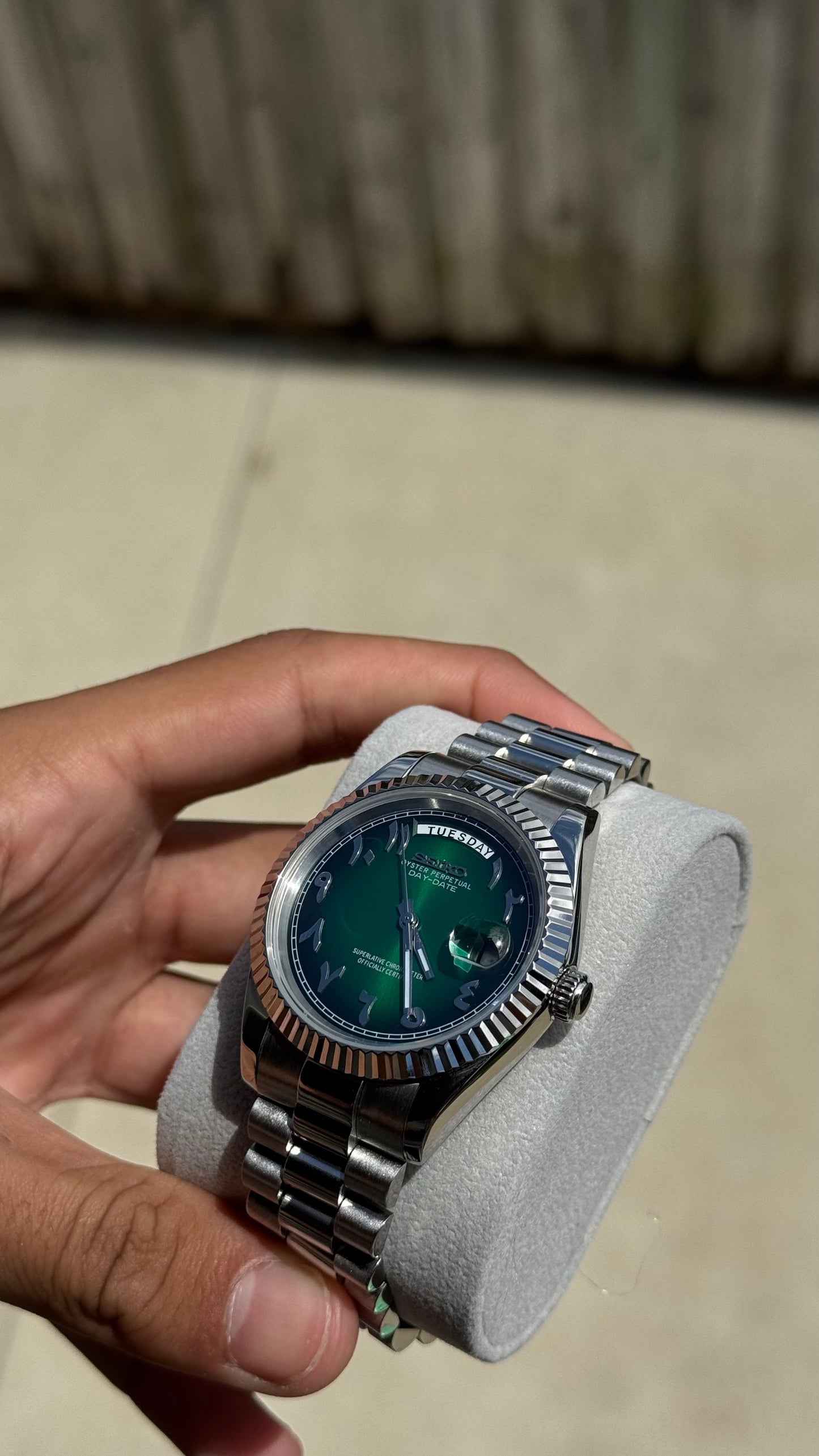 Forest Arabic Dial PerpetualDay Stainless Steel