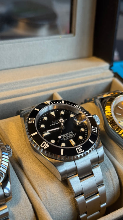 Black Dial Perpetual SeikoSub Stainless Steel