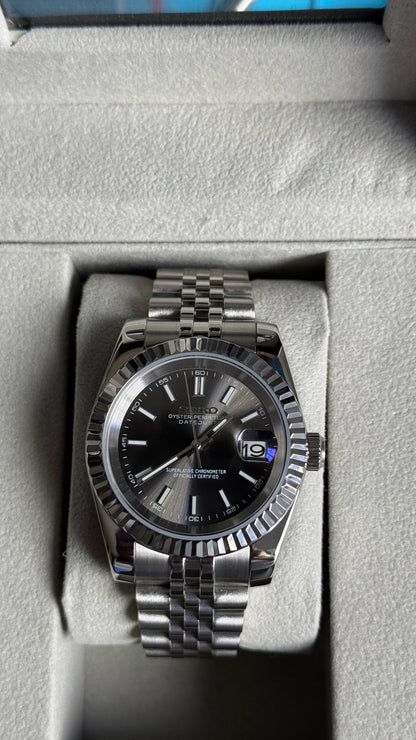 Platinum Dial PerpetualDate Stainless Steel