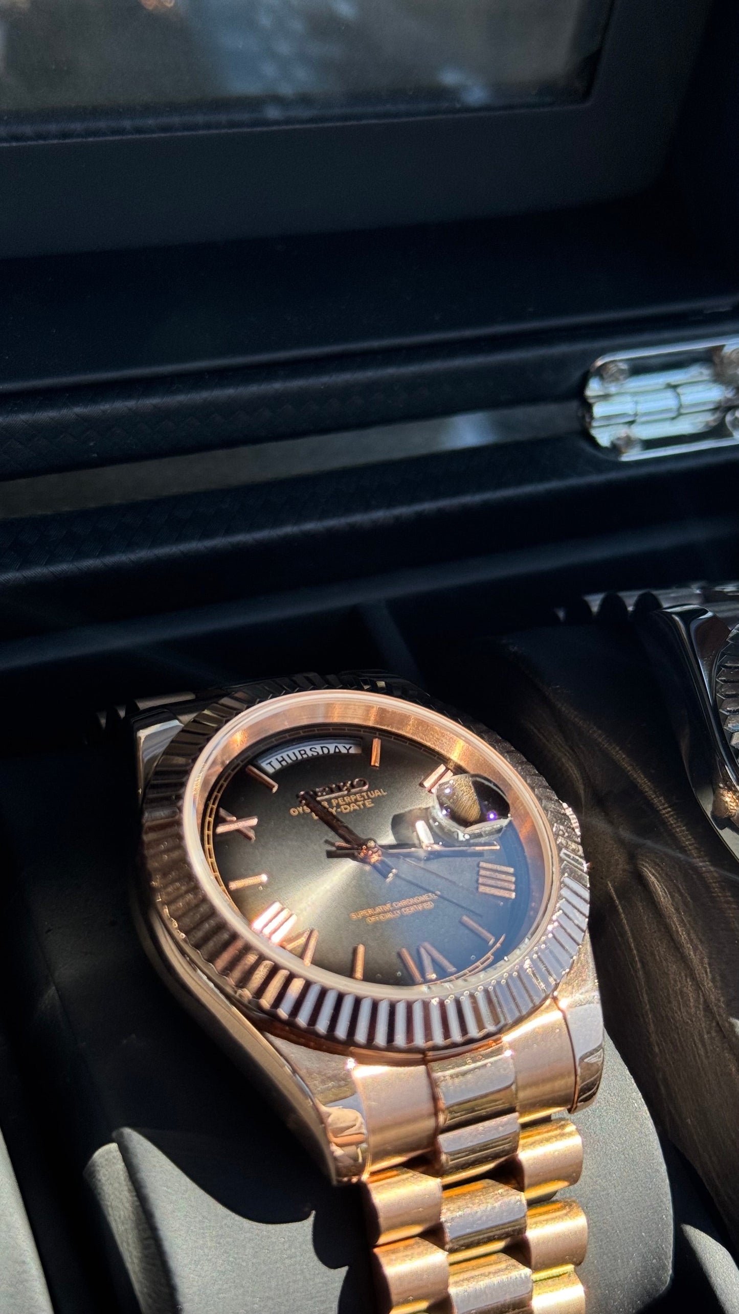 Ombre Dial PerpetualDay Rose Gold