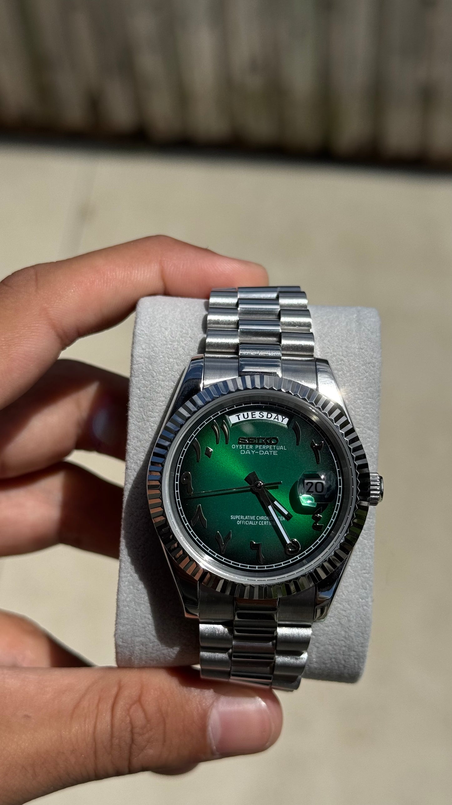 Forest Arabic Dial PerpetualDay Stainless Steel