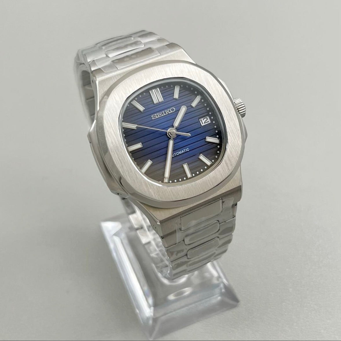 Blue Perpetual Nautilus Stainless Steel
