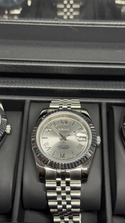 Silver Roman Dial PerpetualDate Stainless Steel