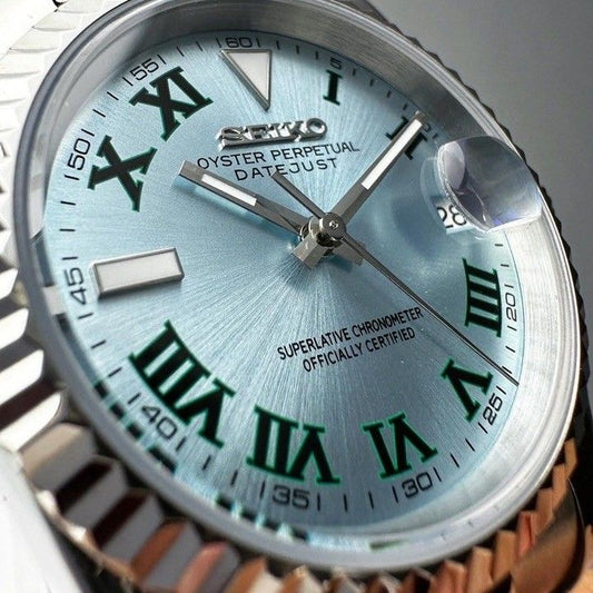 Ice Blue Wimbledon Dial PerpetualDate Stainless Steel