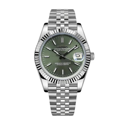 Olive Green PerpetualDate Stainless Steel