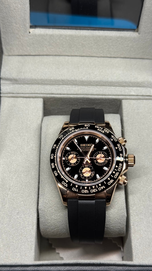 Rose Gold Seikotona - Oyster Flex Bracelet