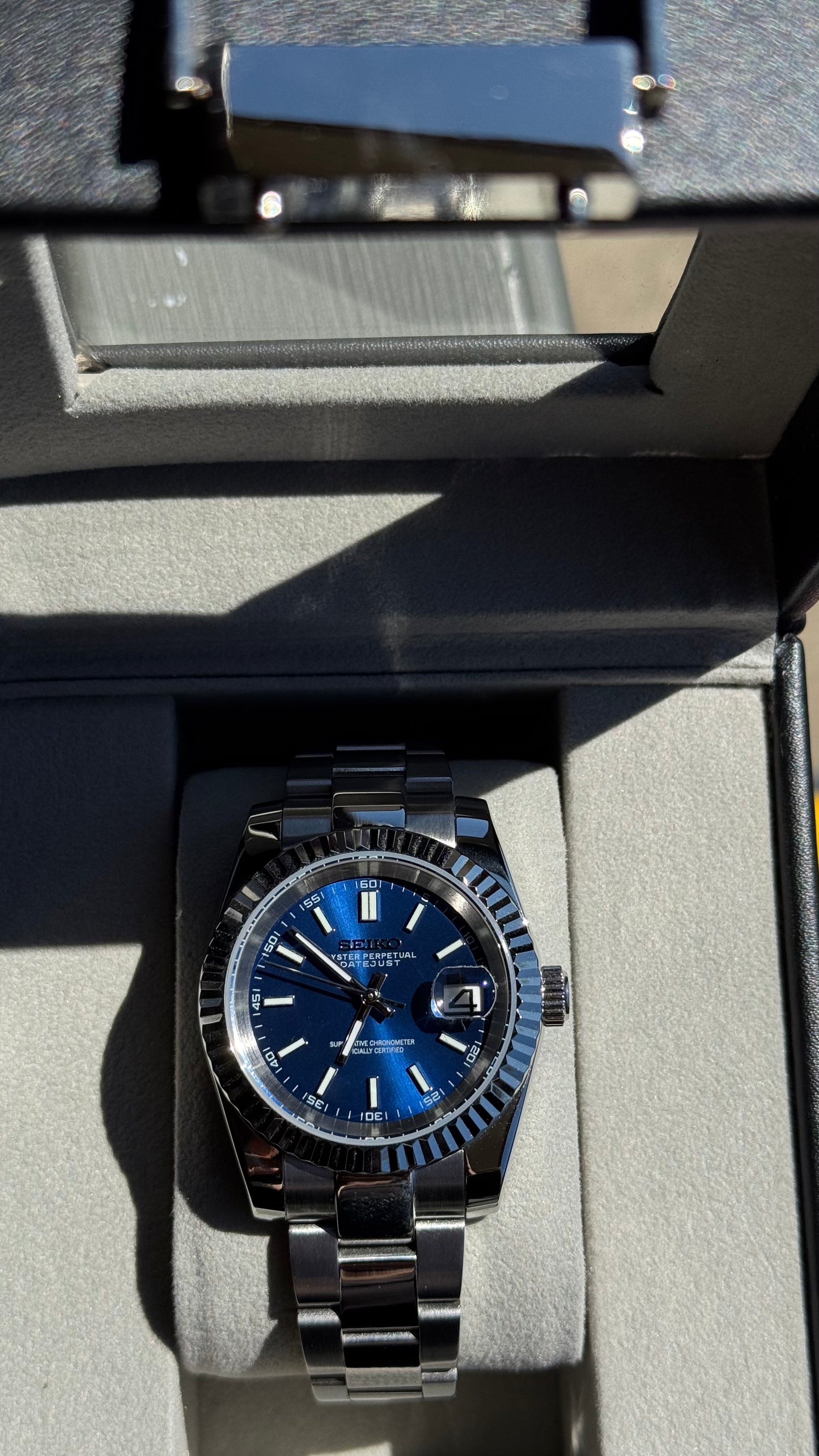 Rich Blue PerpetualDate Stainless Steel