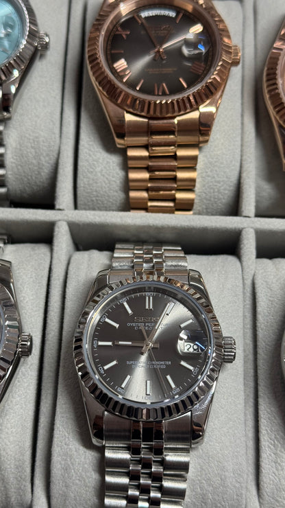 Platinum Dial PerpetualDate Stainless Steel