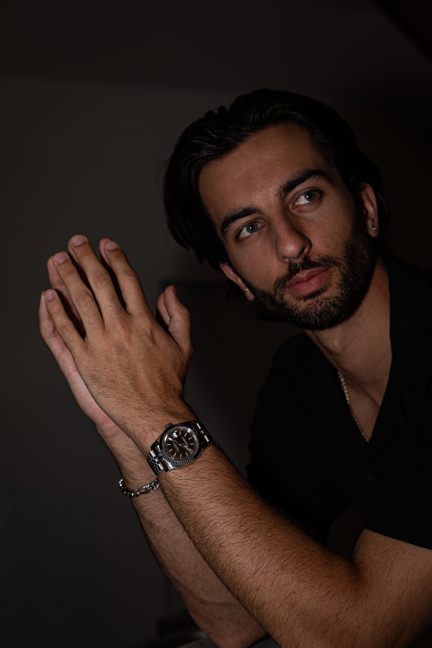 Classic Black PerpetualDate Stainless Steel