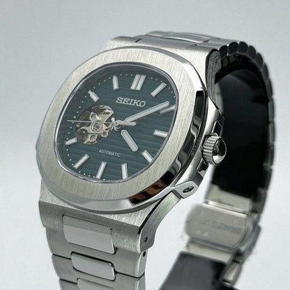 Open Heart Forest Dial Perpetual SeikoNautilus Stainless Steel