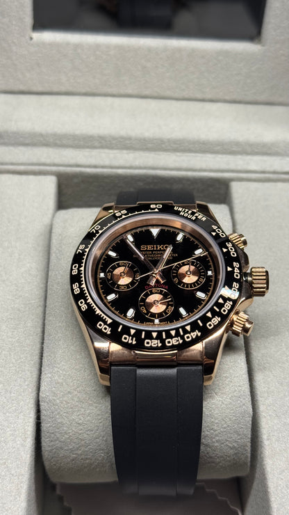 Rose Gold Seikotona - Oyster Flex Bracelet