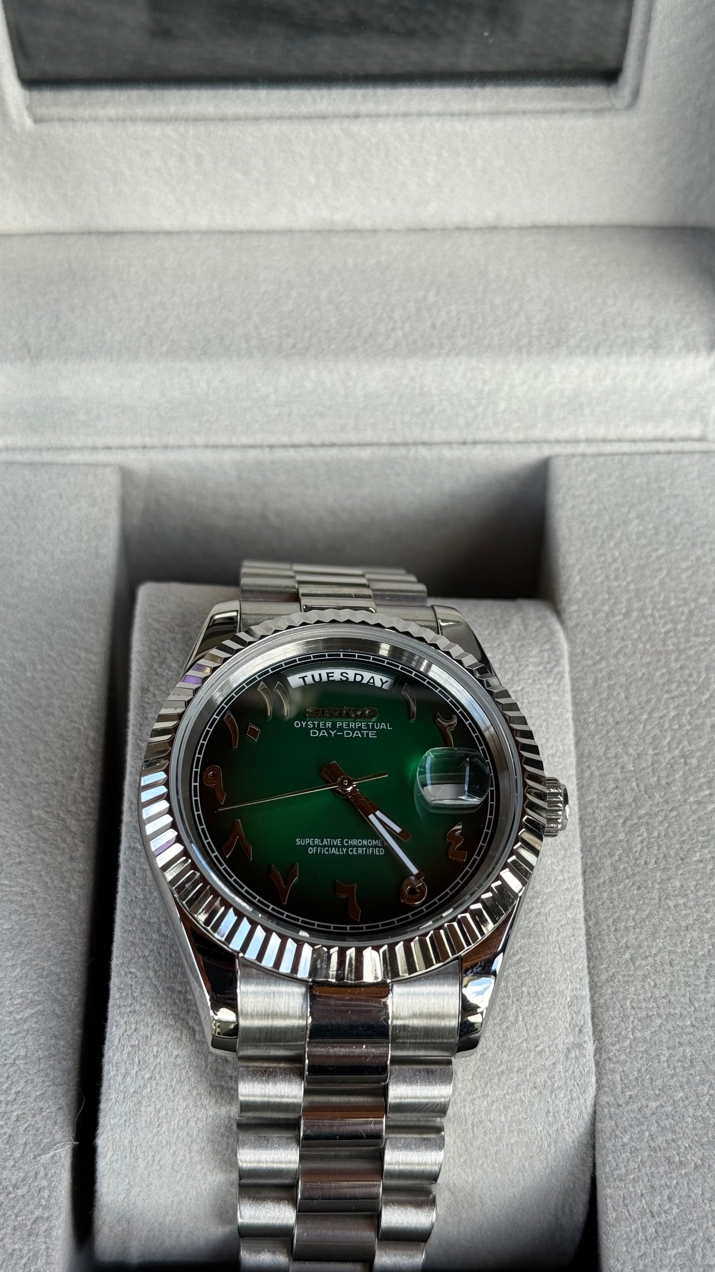 Forest Arabic Dial PerpetualDay Stainless Steel