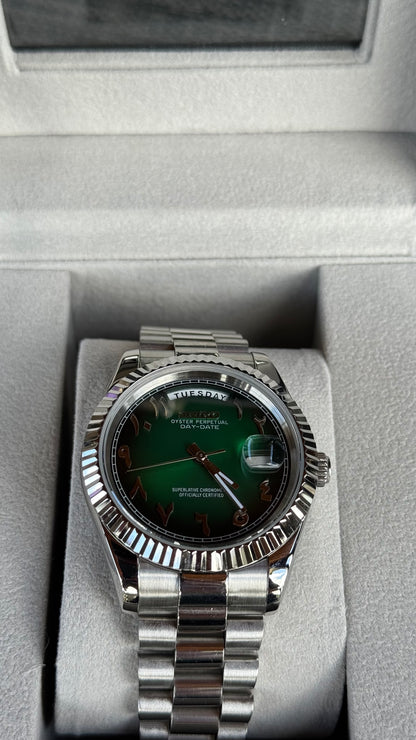 Forest Arabic Dial PerpetualDay Stainless Steel