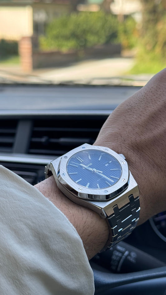 Blue Dial Perpetual Oak Stainless Steel