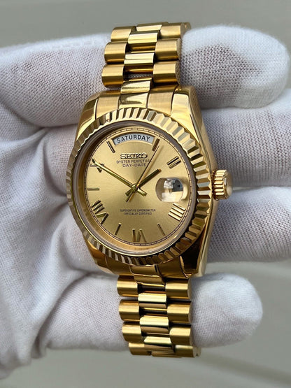 Champagne Roman Dial PerpetualDay Gold