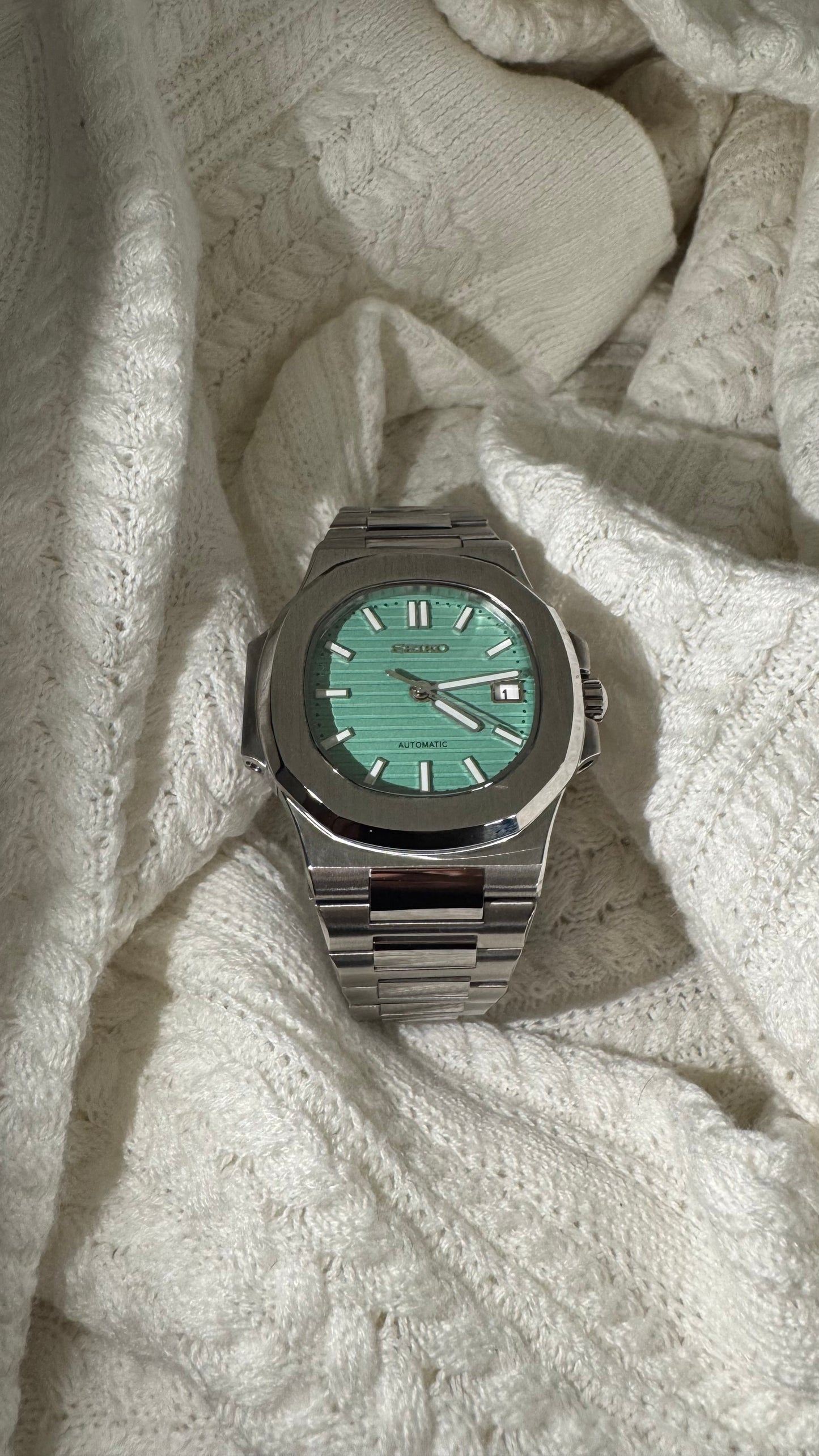Tiffany Blue Perpetual SeikoNautilus Stainless Steel