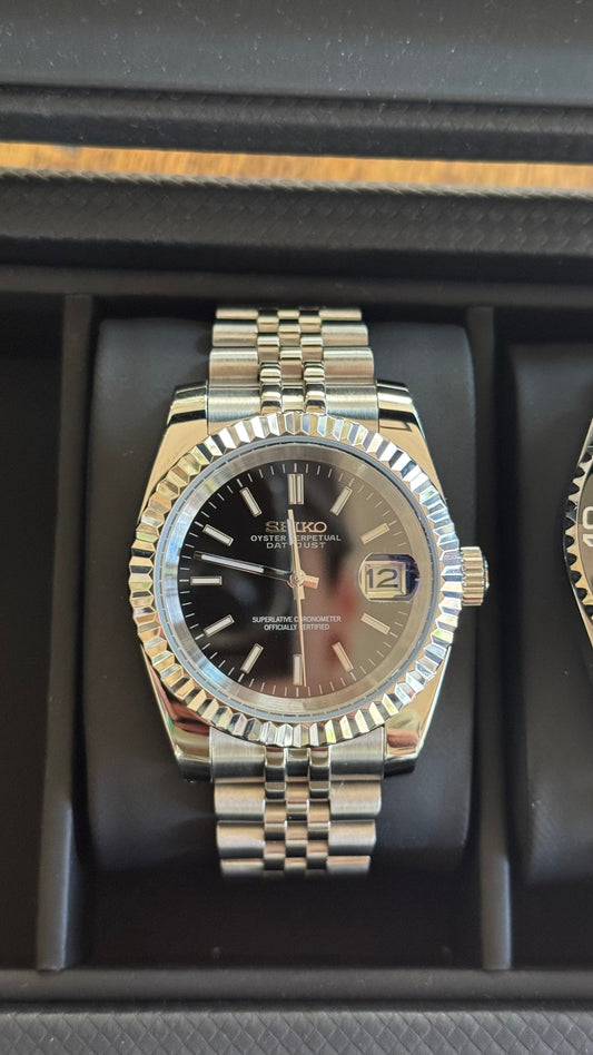 Classic Black PerpetualDate Stainless Steel