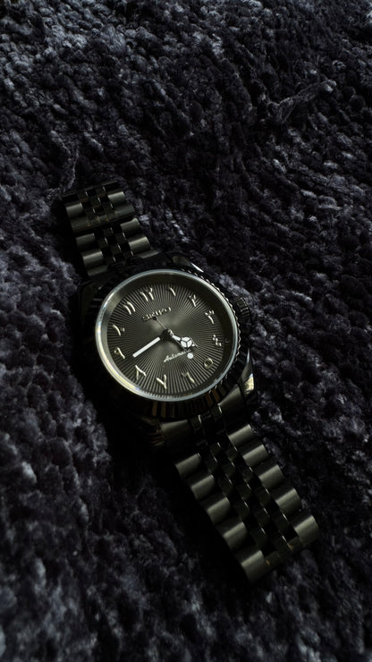 Blacked Out Textured Arabic Dial SeikoPerpetual