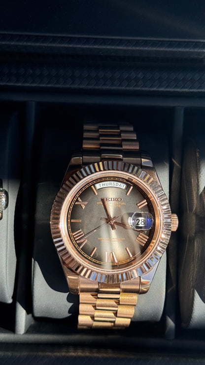 Ombre Dial PerpetualDay Rose Gold